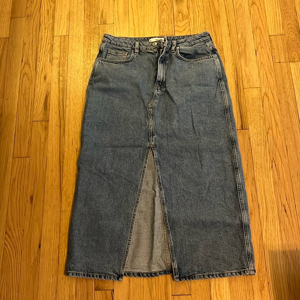 New mango denim skirt